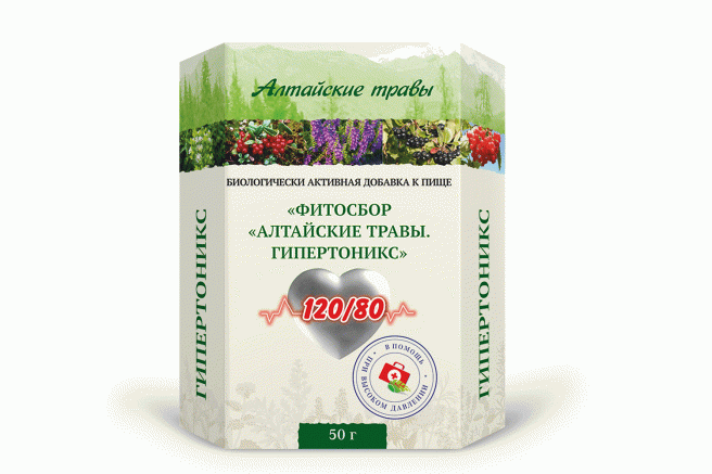 фото упаковки Алтайские Травы Гипертоникс фитосбор