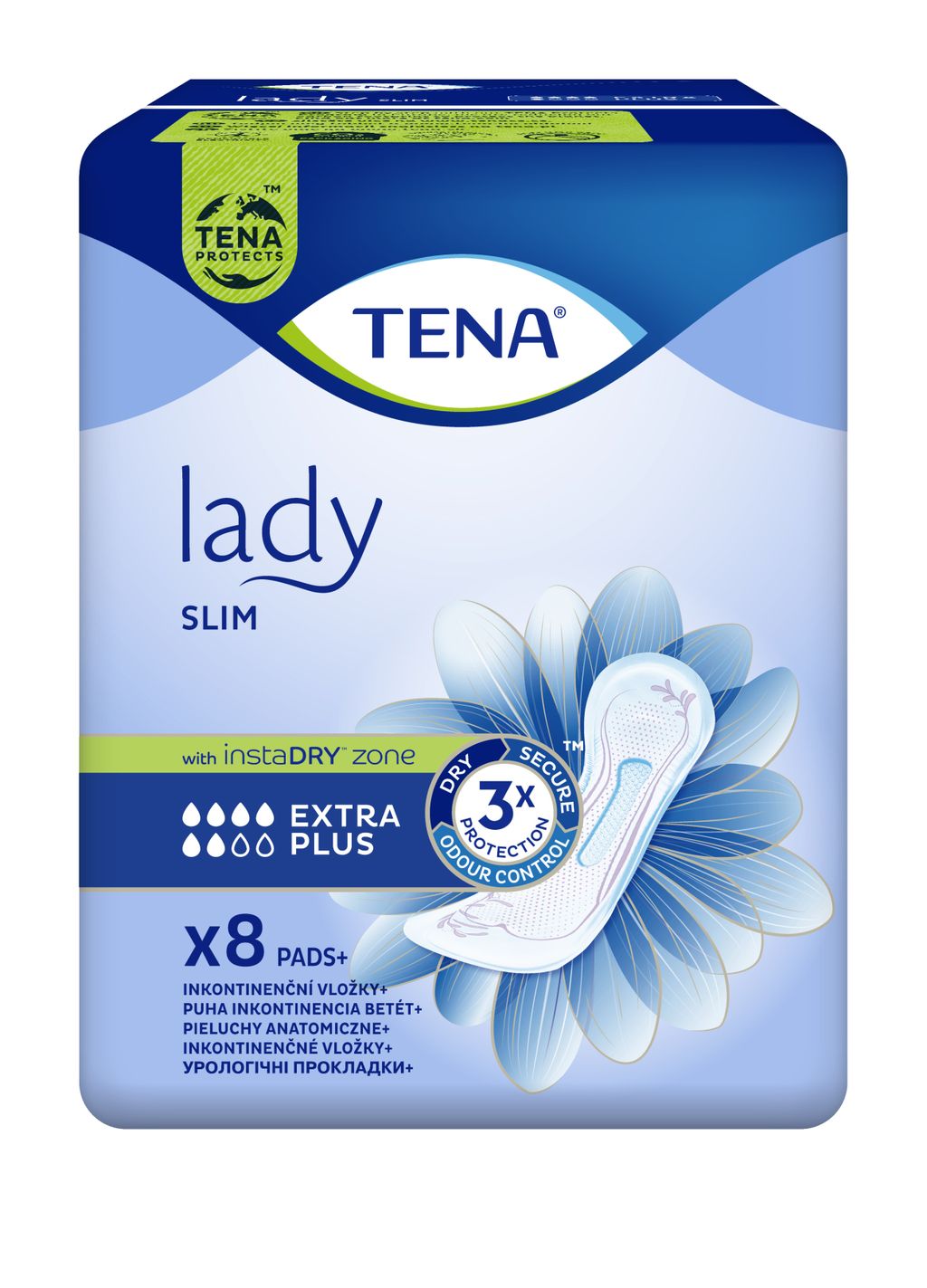 фото упаковки Прокладки урологические Tena Lady Slim Extra Plus, прокладки урологические, 8 шт. фото упаковки Прокладки урологические Tena Lady Slim Extra Plus