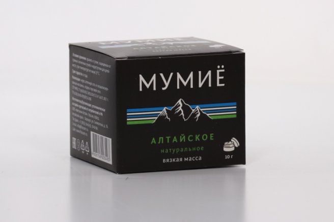 фото упаковки Мумие Алтайское натуральное, вязкая масса для приема внутрь, 10 г, 1 шт. фото упаковки Мумие Алтайское натуральное