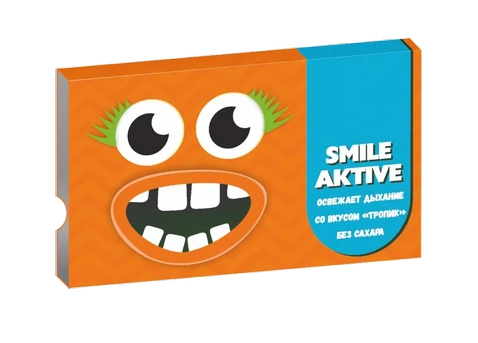 фото упаковки Smile Active Жевательная резинка Тропик