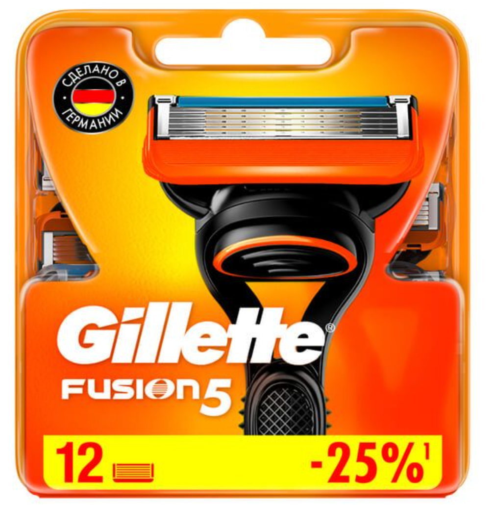 фото упаковки Gillette Fusion Сменные кассеты