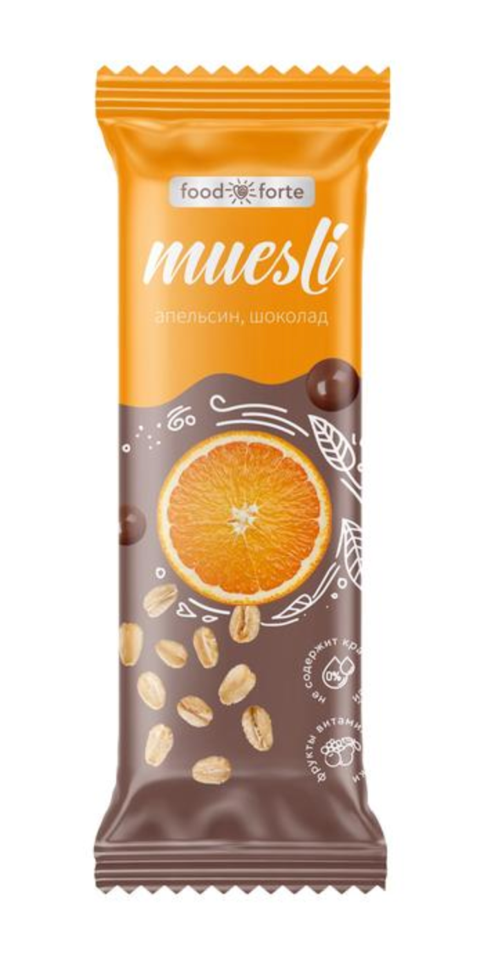 фото упаковки FoodForte Батончик мюсли