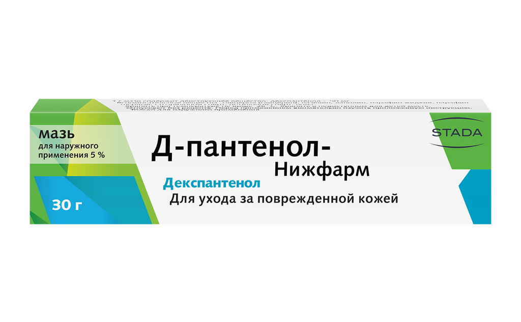 фото упаковки Д-Пантенол-Нижфарм, 5%, мазь для наружного применения, 30 г, 1 шт. фото упаковки Д-Пантенол-Нижфарм