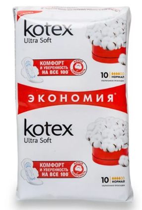 Kotex ultra soft прокладки женские гигиенические, Normal, 20 шт.