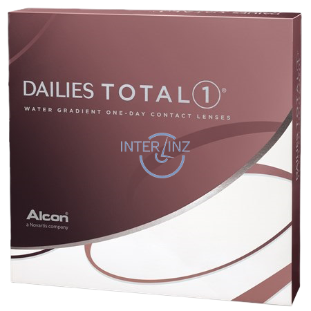 Alcon Dailies Total 1 Линзы контактные однодневные, BC=8,5, D (-5.00), 90 шт.