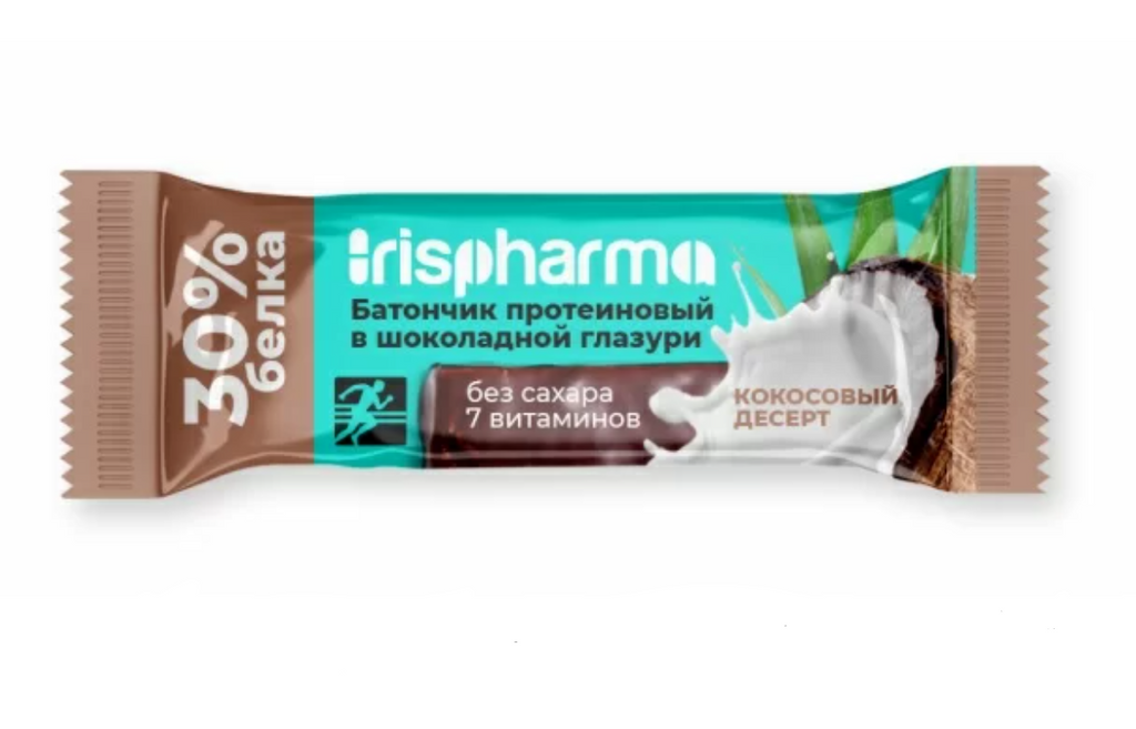 фото упаковки Irispharma Батончик протеиновый 30% Кокосовый десерт