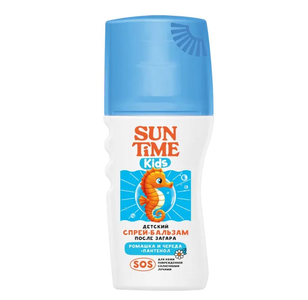 фото упаковки Sun Time Kids Спрей-бальзам детский после загара