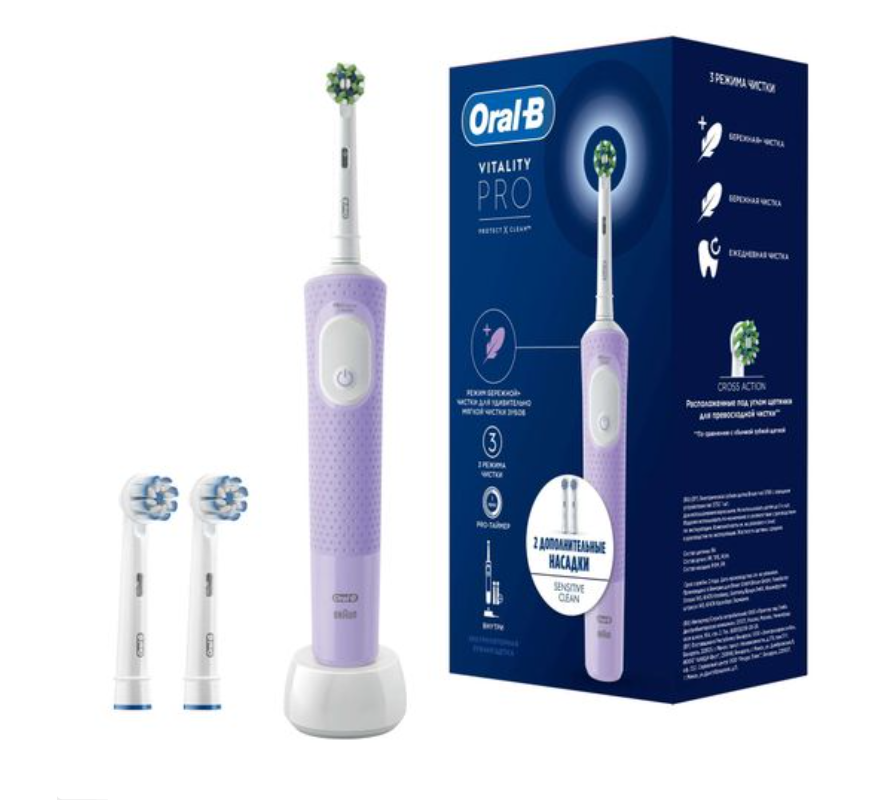 фото упаковки Oral-B Vitality Pro набор Щетка зубная электрическая 3708