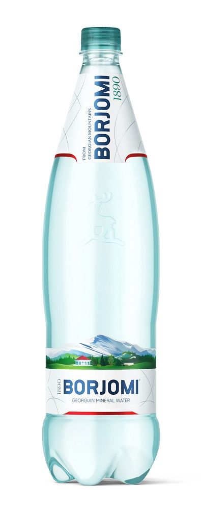 Вода минеральная Боржоми, лечебно-столовая газированная, в пластиковой бутылке, 1.25 л, 1 шт.