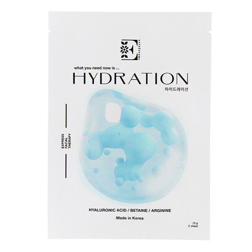 Entrederma Hydration Маска для лица Увлажняющая, тканевая маска для лица, с гиалуроновой кислотой, бетаином и аргинином, 25 г, 1 шт.