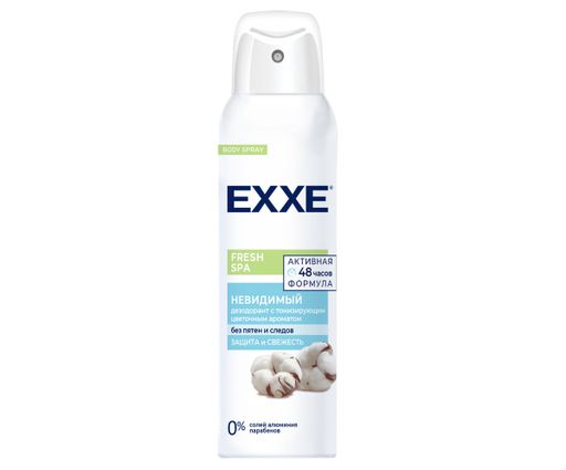 Exxe Fresh SPA Дезодорант Невидимый, спрей, 150 мл, 1 шт.