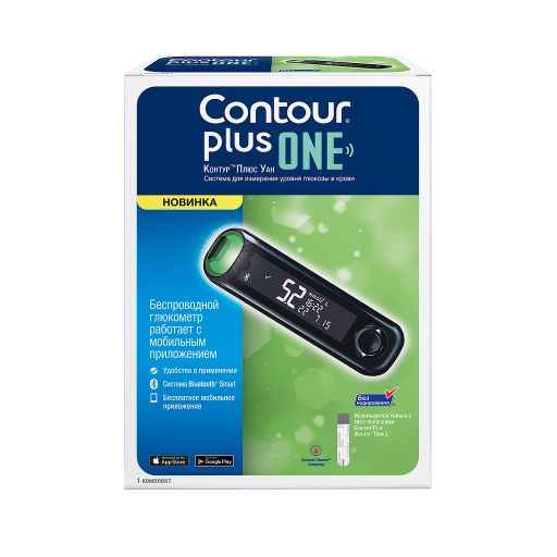 Contour Plus One Глюкометр, 1 шт.