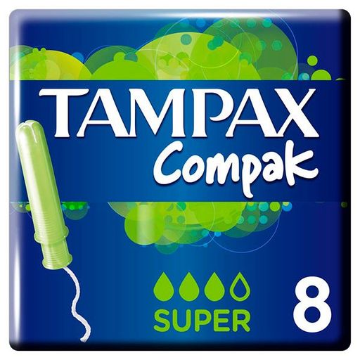 Tampax Compak super тампоны с аппликатором, 8 шт.