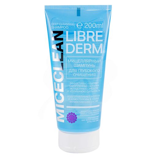 Librederm Miceclean Мицеллярный шампунь, шампунь, 200 мл, 1 шт.