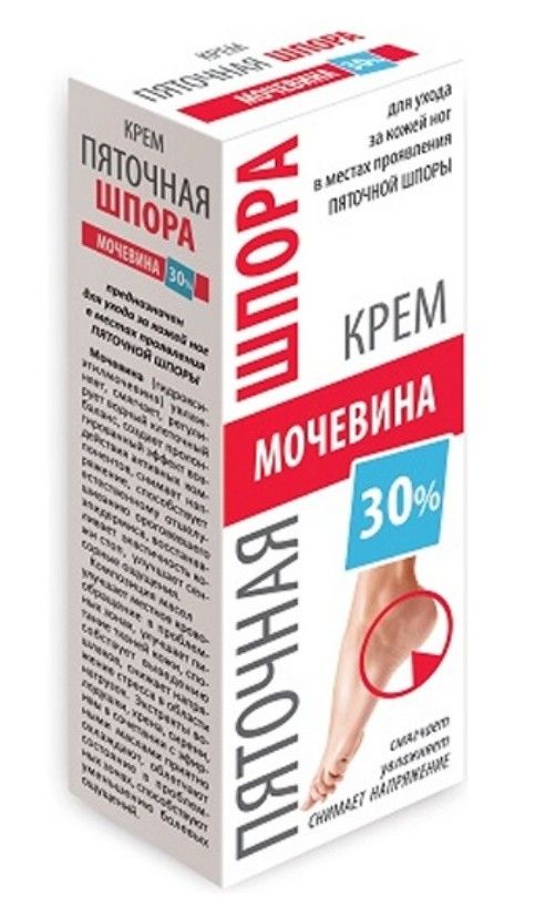 Пяточная шпора Крем для ног с мочевиной 30%, крем, 75 мл, 1 шт.